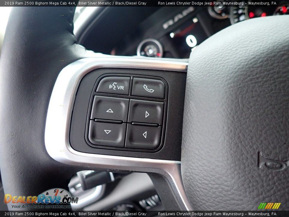 2019 Ram 2500 Bighorn Mega Cab 4x4 Billet Silver Metallic / Black/Diesel Gray Photo #19