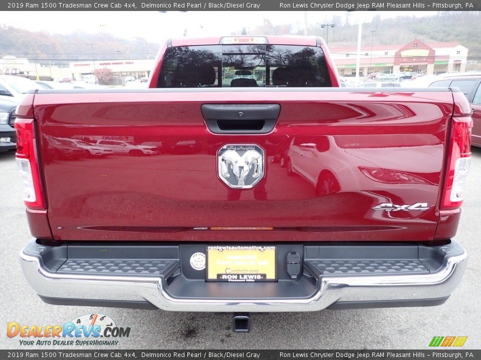 2019 Ram 1500 Tradesman Crew Cab 4x4 Delmonico Red Pearl / Black/Diesel Gray Photo #4