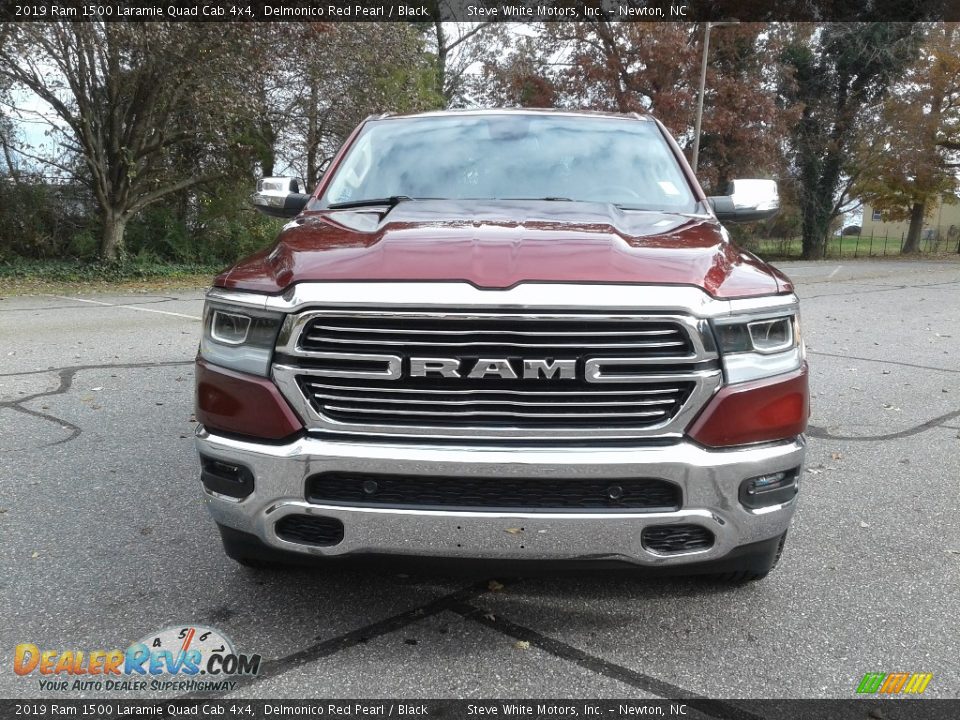 2019 Ram 1500 Laramie Quad Cab 4x4 Delmonico Red Pearl / Black Photo #3