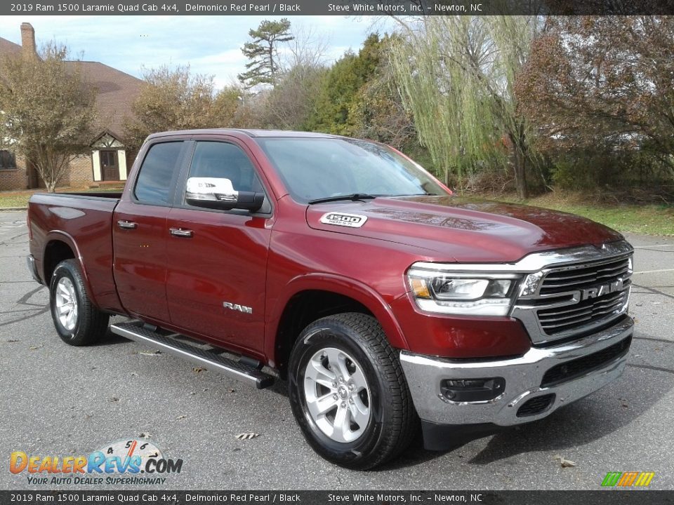 2019 Ram 1500 Laramie Quad Cab 4x4 Delmonico Red Pearl / Black Photo #4