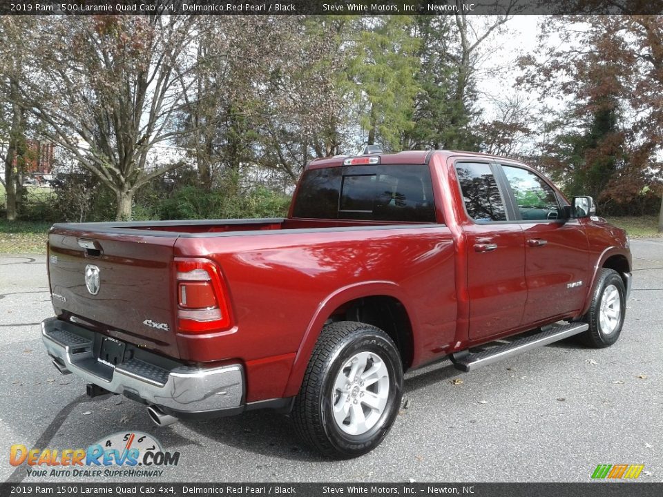 2019 Ram 1500 Laramie Quad Cab 4x4 Delmonico Red Pearl / Black Photo #6