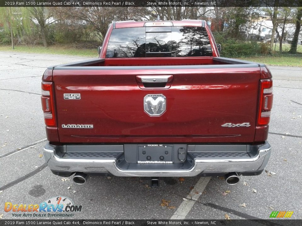 2019 Ram 1500 Laramie Quad Cab 4x4 Delmonico Red Pearl / Black Photo #7