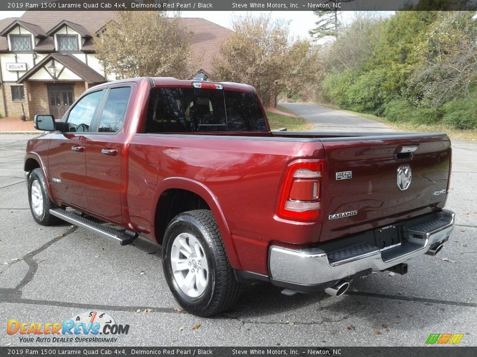2019 Ram 1500 Laramie Quad Cab 4x4 Delmonico Red Pearl / Black Photo #8