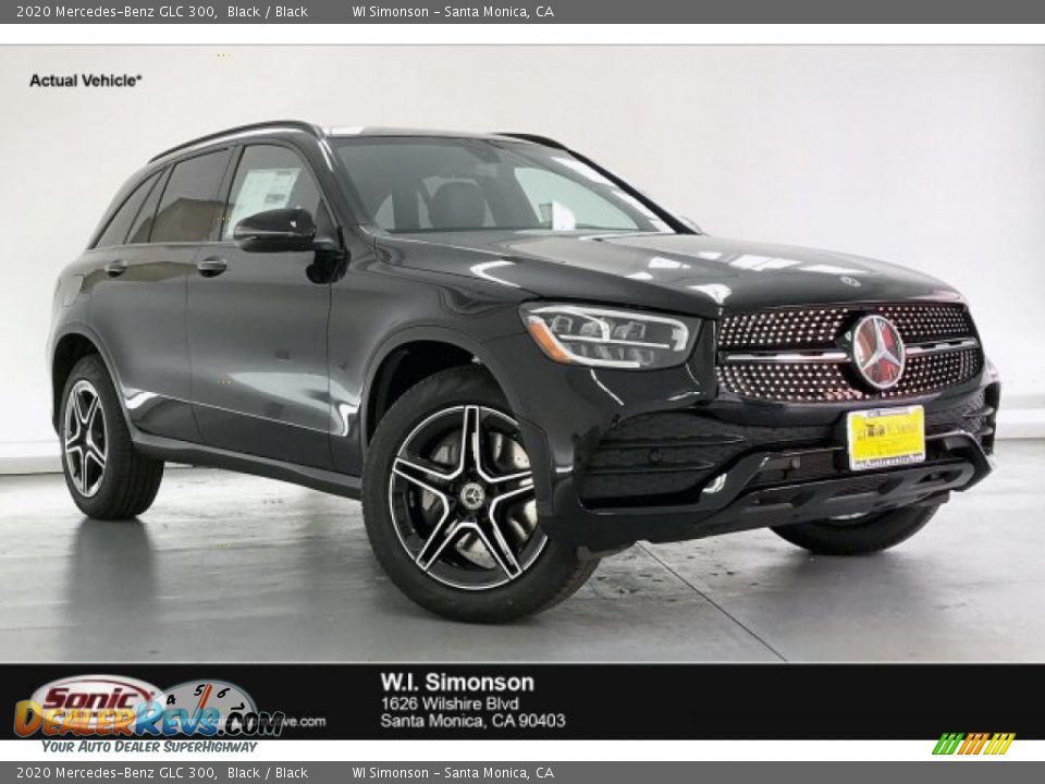 2020 Mercedes-Benz GLC 300 Black / Black Photo #1