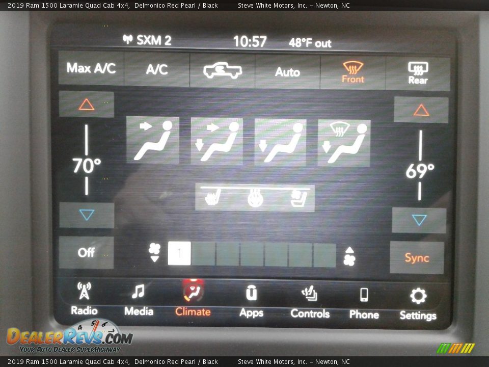 Controls of 2019 Ram 1500 Laramie Quad Cab 4x4 Photo #23