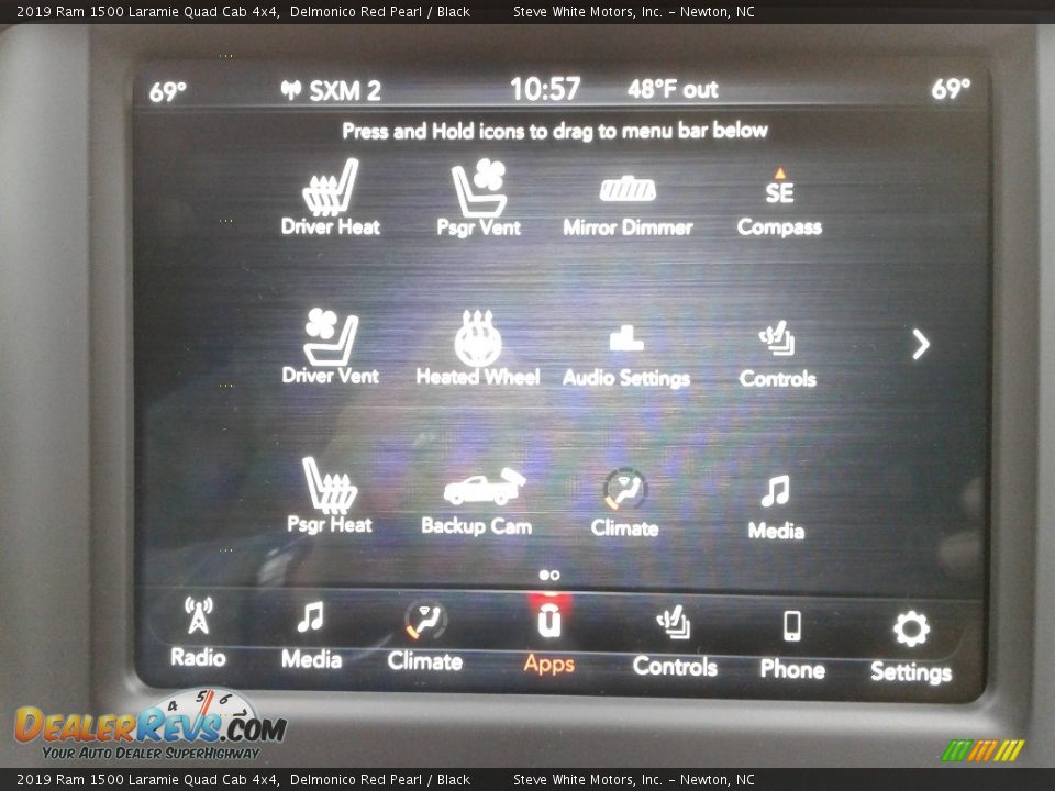 2019 Ram 1500 Laramie Quad Cab 4x4 Delmonico Red Pearl / Black Photo #25
