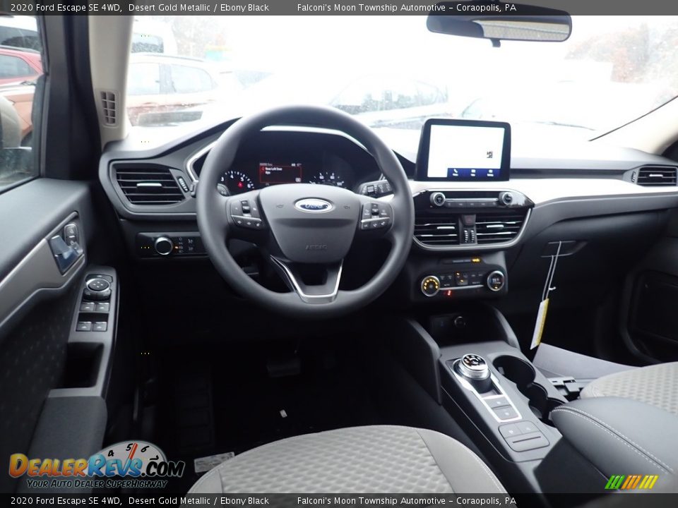 Ebony Black Interior - 2020 Ford Escape SE 4WD Photo #9