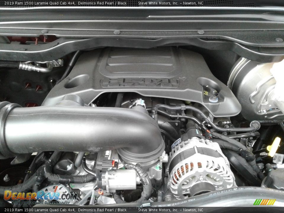 2019 Ram 1500 Laramie Quad Cab 4x4 Delmonico Red Pearl / Black Photo #34