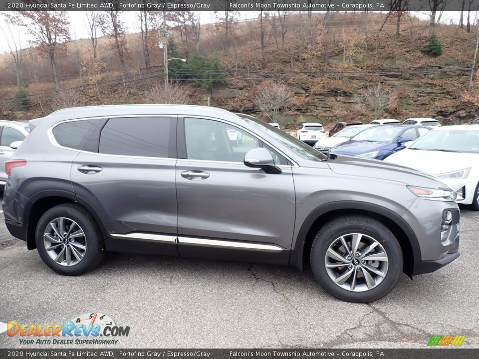 2020 Hyundai Santa Fe Limited AWD Portofino Gray / Espresso/Gray Photo #1