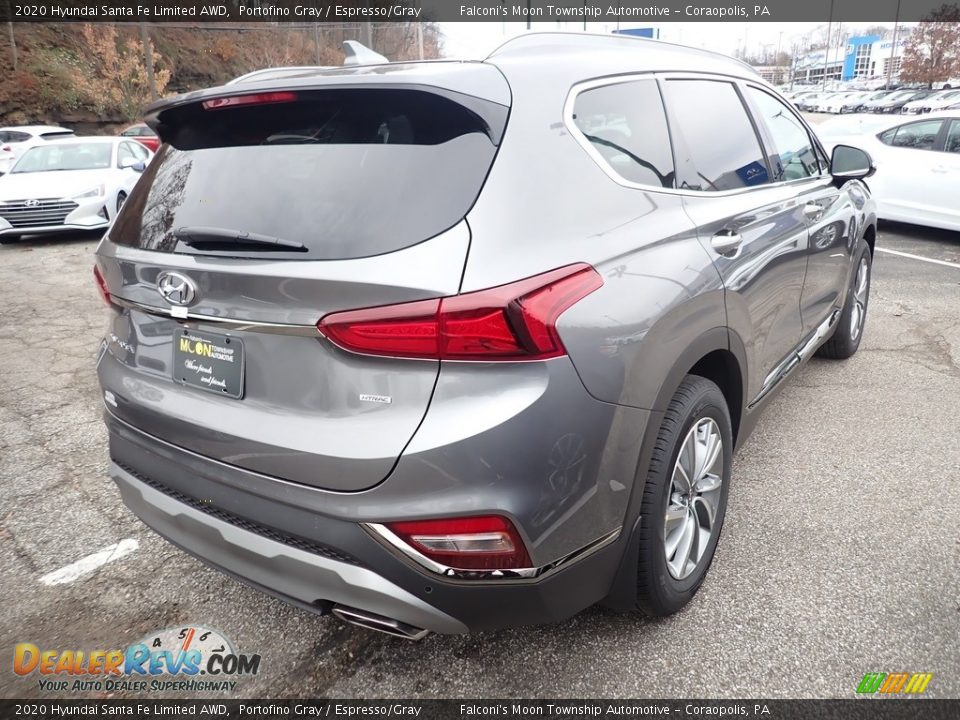 2020 Hyundai Santa Fe Limited AWD Portofino Gray / Espresso/Gray Photo #2