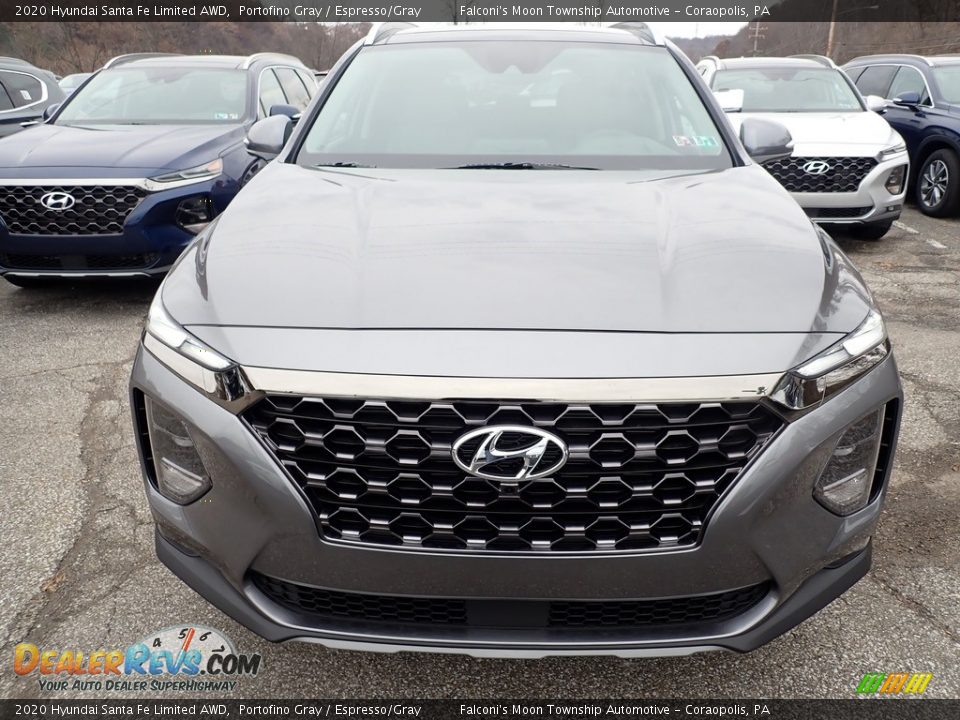 2020 Hyundai Santa Fe Limited AWD Portofino Gray / Espresso/Gray Photo #4