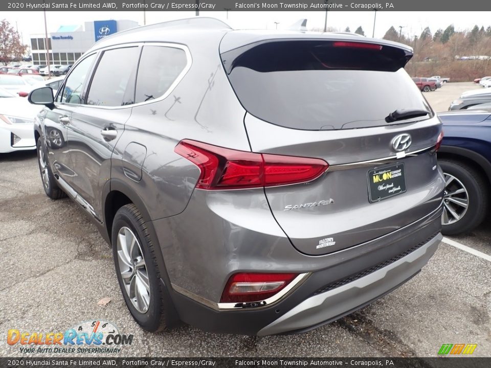 2020 Hyundai Santa Fe Limited AWD Portofino Gray / Espresso/Gray Photo #6