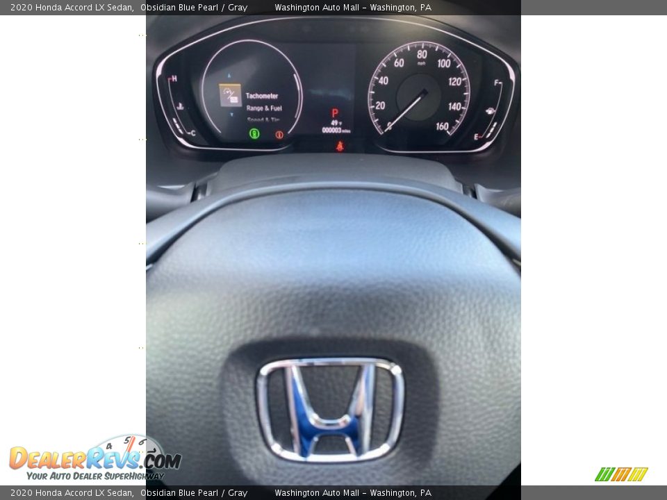 2020 Honda Accord LX Sedan Obsidian Blue Pearl / Gray Photo #29