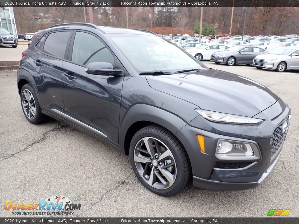 Front 3/4 View of 2020 Hyundai Kona Ultimate AWD Photo #3
