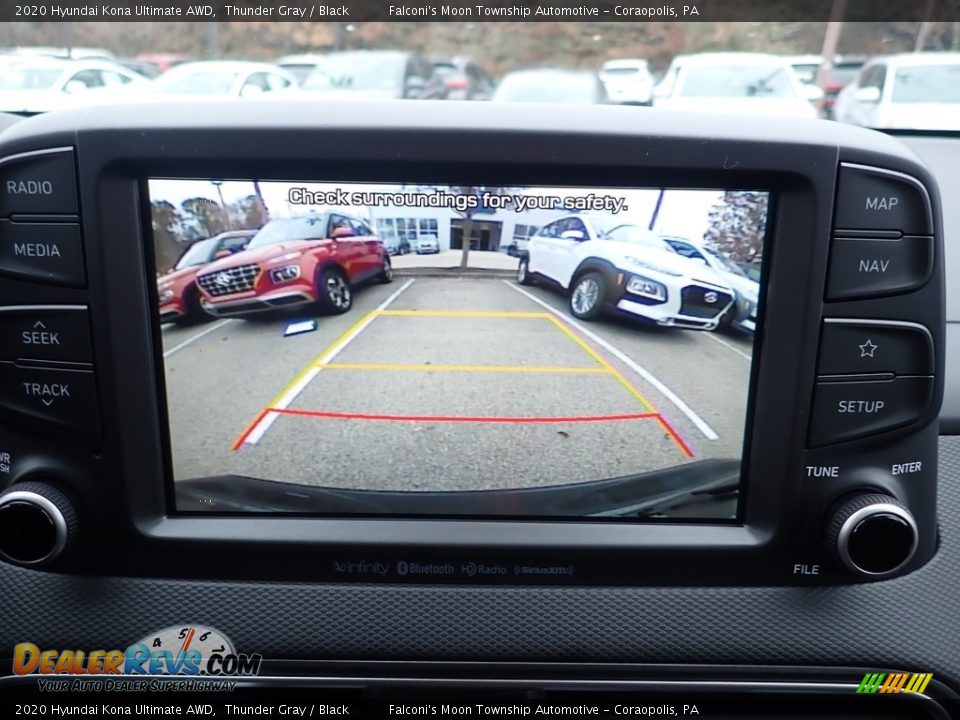 2020 Hyundai Kona Ultimate AWD Thunder Gray / Black Photo #15