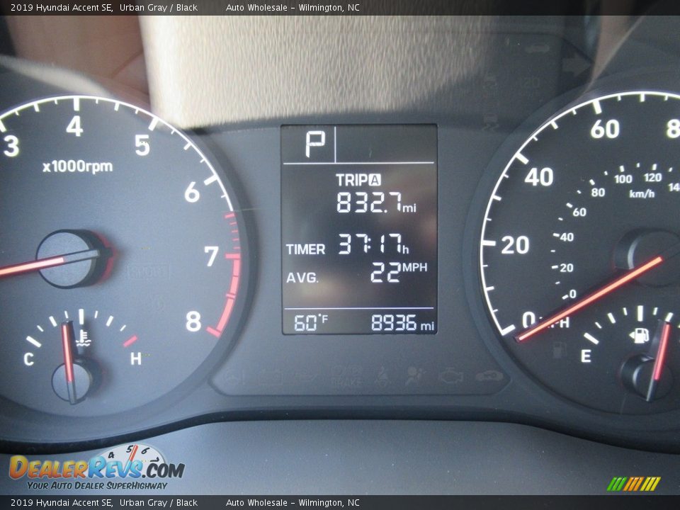 2019 Hyundai Accent SE Urban Gray / Black Photo #15