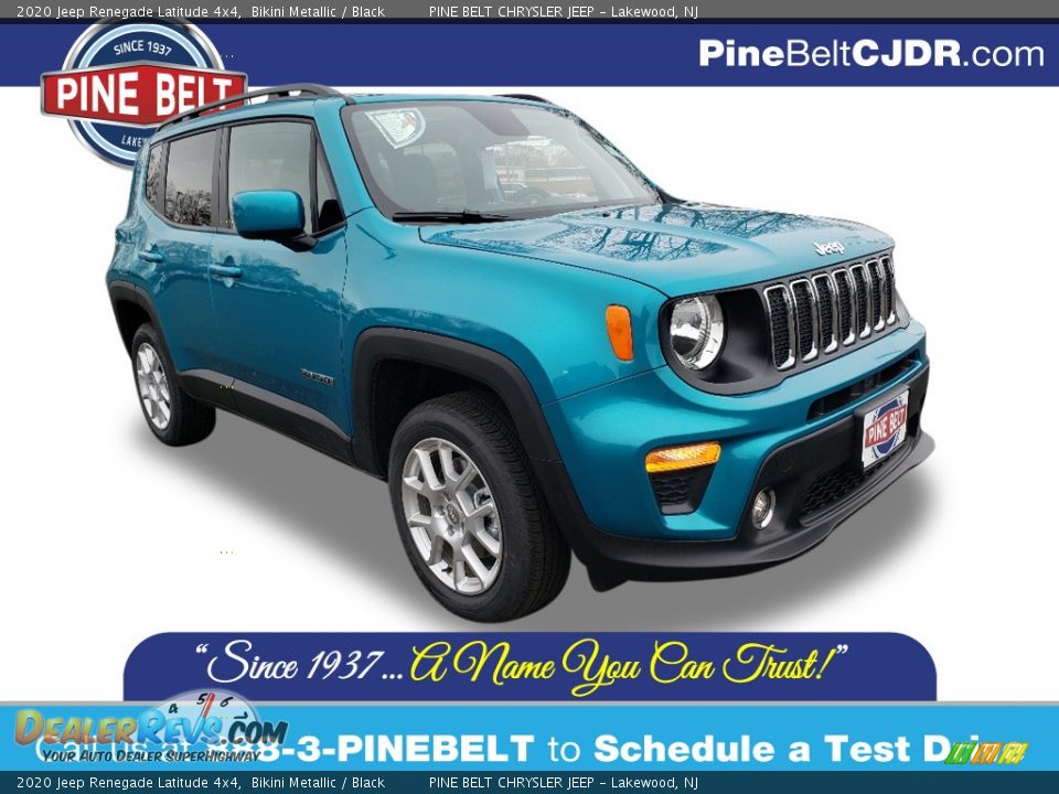 2020 Jeep Renegade Latitude 4x4 Bikini Metallic / Black Photo #1
