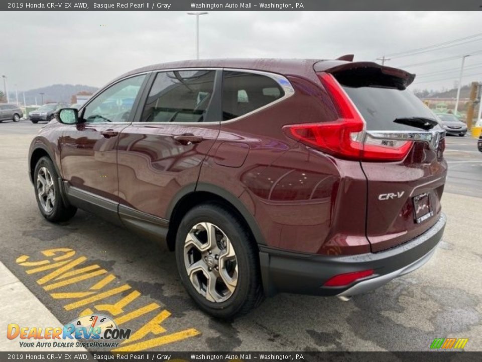 2019 Honda CR-V EX AWD Basque Red Pearl II / Gray Photo #5