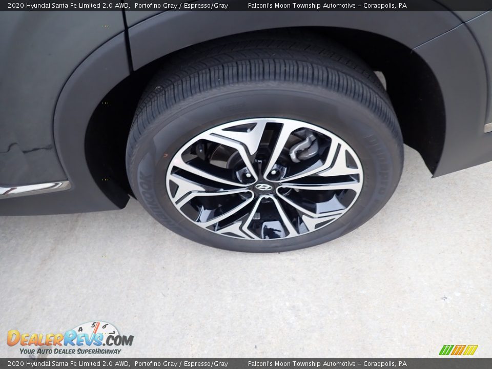 2020 Hyundai Santa Fe Limited 2.0 AWD Portofino Gray / Espresso/Gray Photo #7