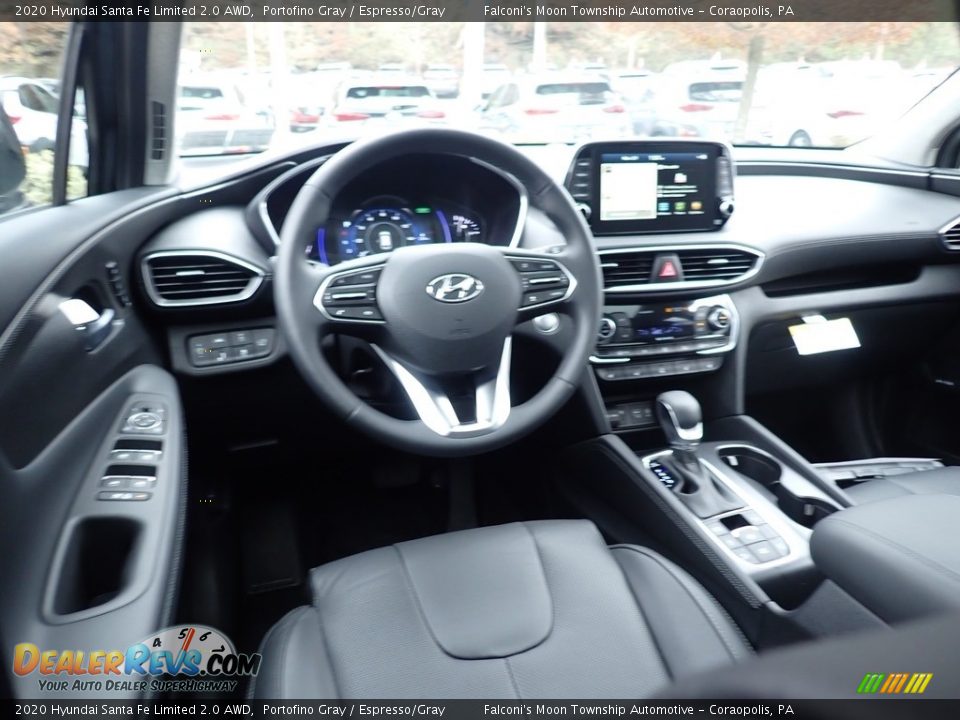 2020 Hyundai Santa Fe Limited 2.0 AWD Portofino Gray / Espresso/Gray Photo #9