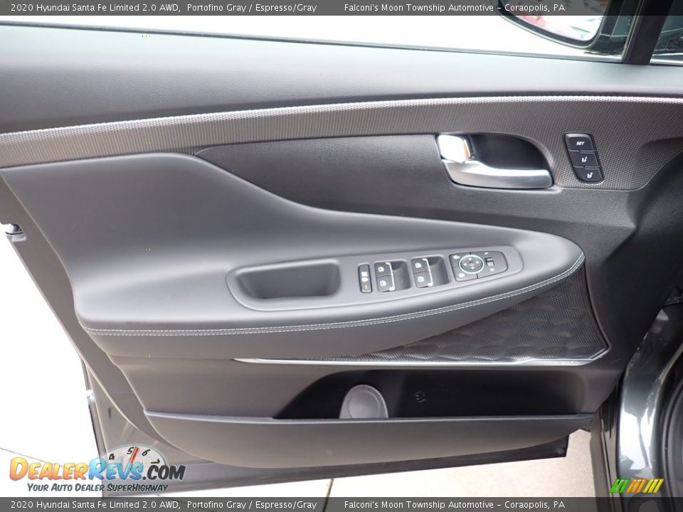 2020 Hyundai Santa Fe Limited 2.0 AWD Portofino Gray / Espresso/Gray Photo #10