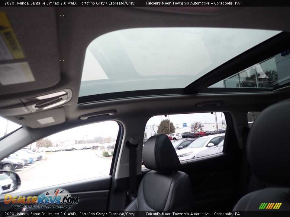 2020 Hyundai Santa Fe Limited 2.0 AWD Portofino Gray / Espresso/Gray Photo #13