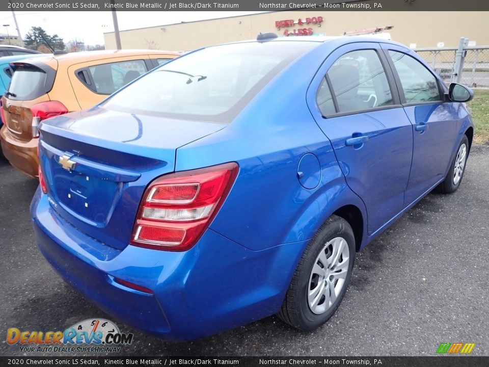 2020 Chevrolet Sonic LS Sedan Kinetic Blue Metallic / Jet Black/Dark Titanium Photo #4