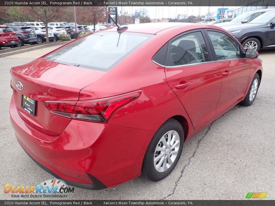 2020 Hyundai Accent SEL Pomegranate Red / Black Photo #2