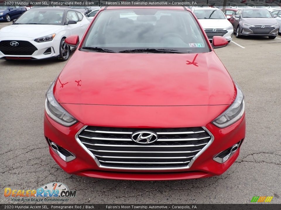 2020 Hyundai Accent SEL Pomegranate Red / Black Photo #4