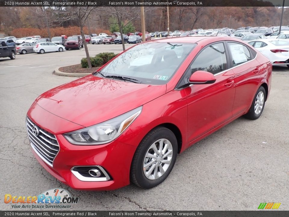 2020 Hyundai Accent SEL Pomegranate Red / Black Photo #5