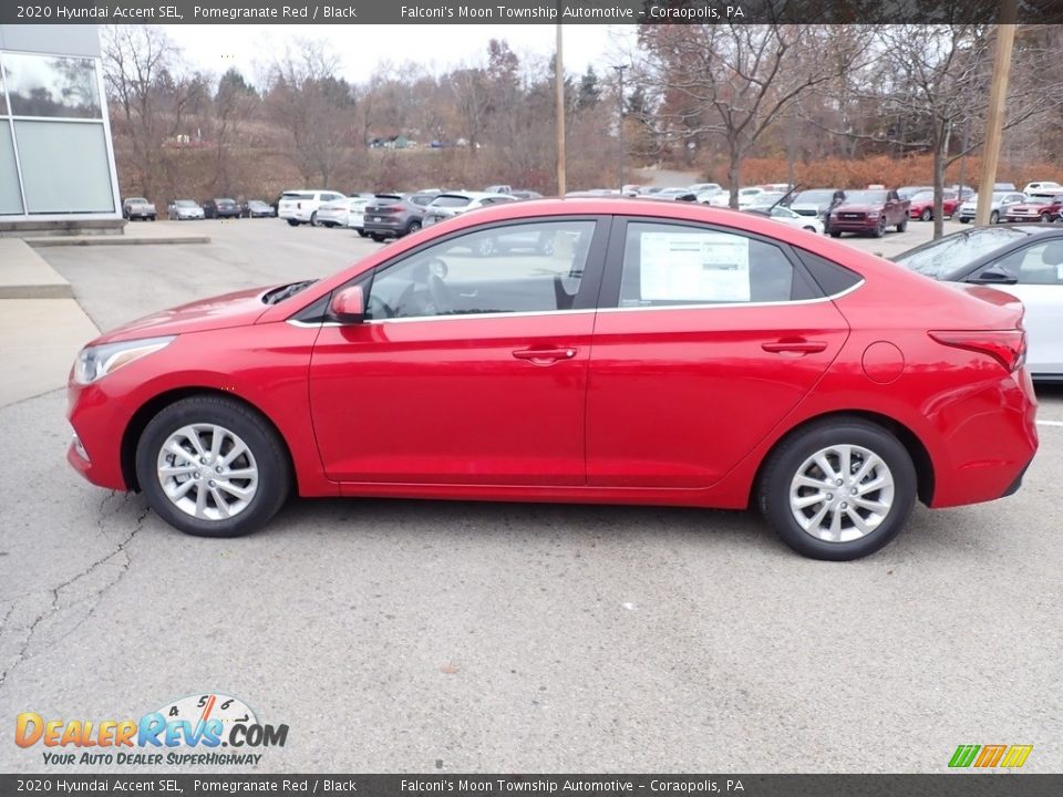 Pomegranate Red 2020 Hyundai Accent SEL Photo #6