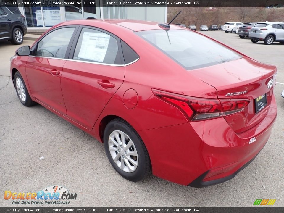2020 Hyundai Accent SEL Pomegranate Red / Black Photo #7