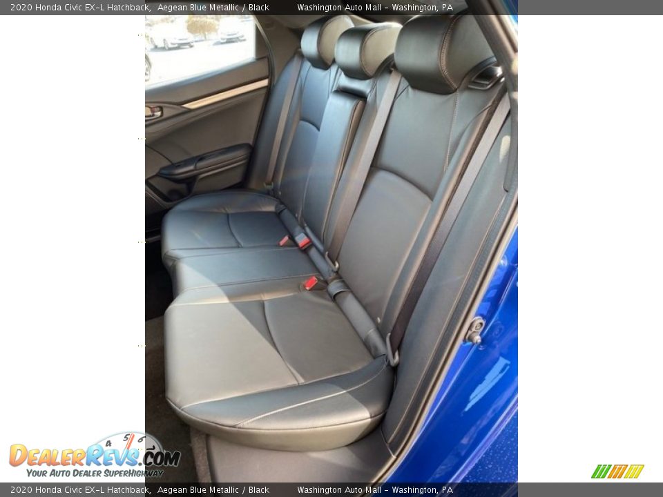 2020 Honda Civic EX-L Hatchback Aegean Blue Metallic / Black Photo #18