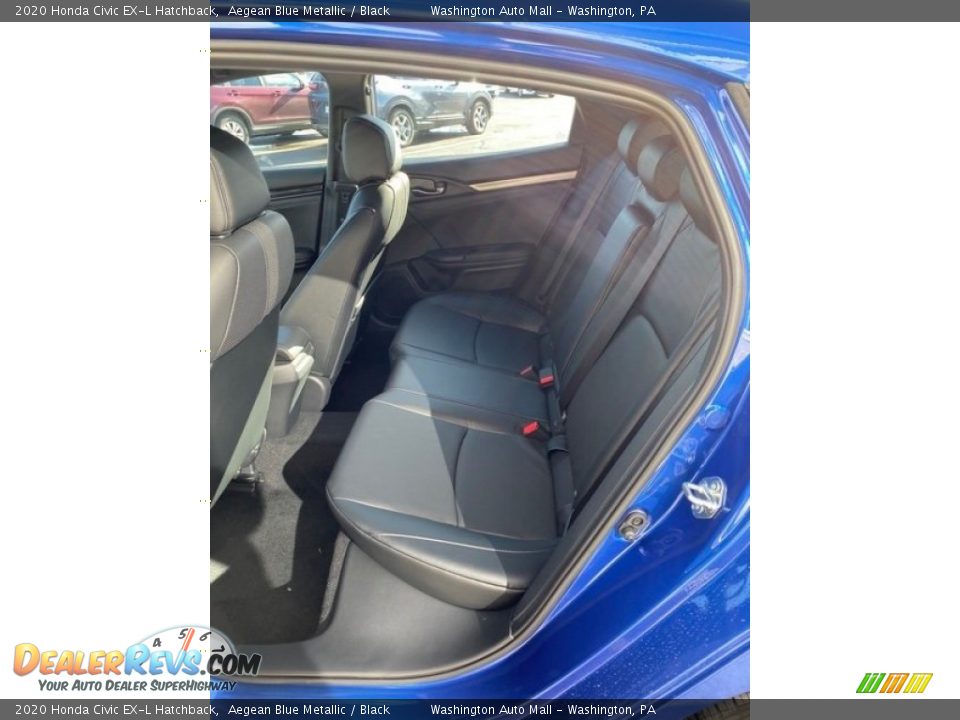 2020 Honda Civic EX-L Hatchback Aegean Blue Metallic / Black Photo #19