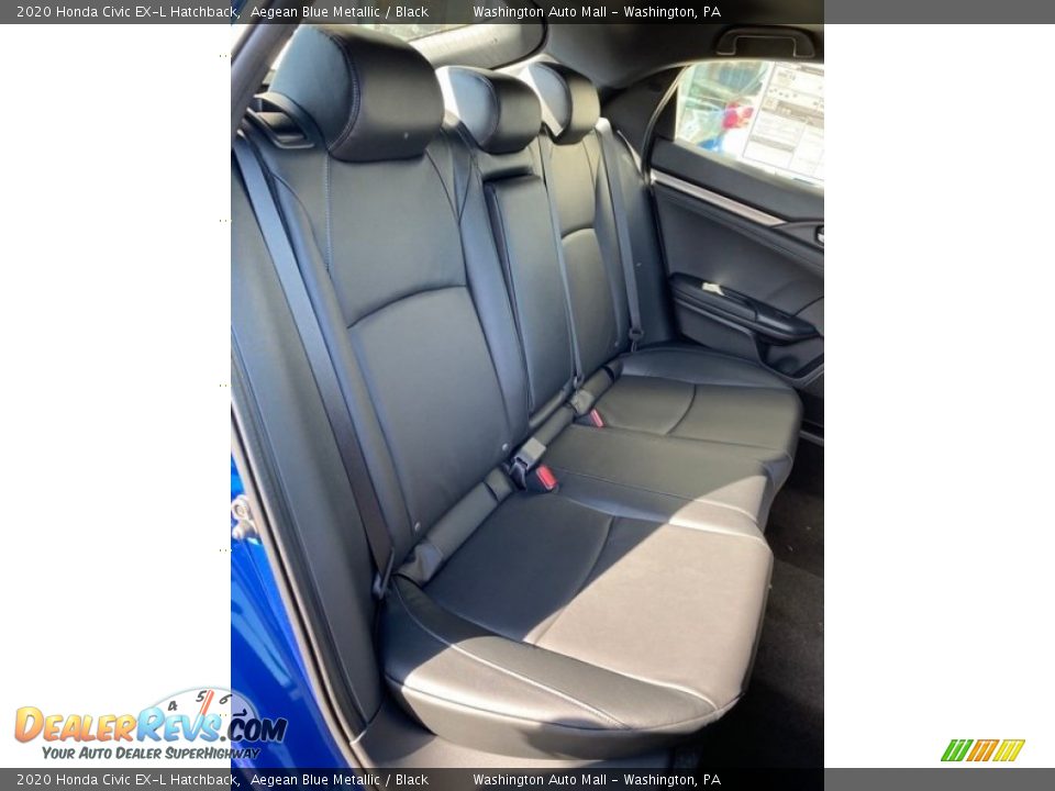 2020 Honda Civic EX-L Hatchback Aegean Blue Metallic / Black Photo #23