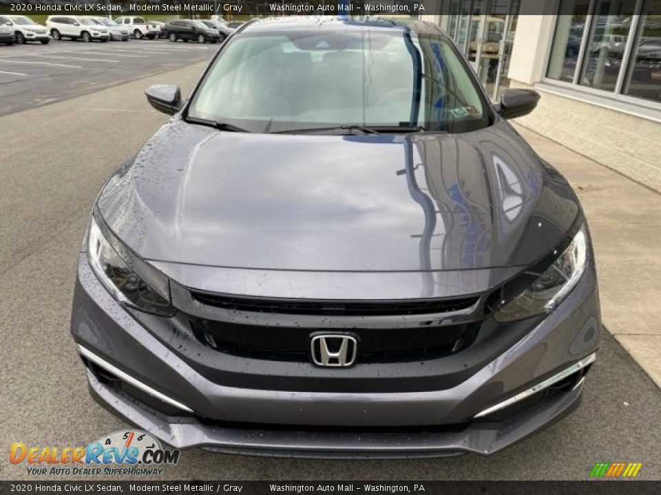 2020 Honda Civic LX Sedan Modern Steel Metallic / Gray Photo #3