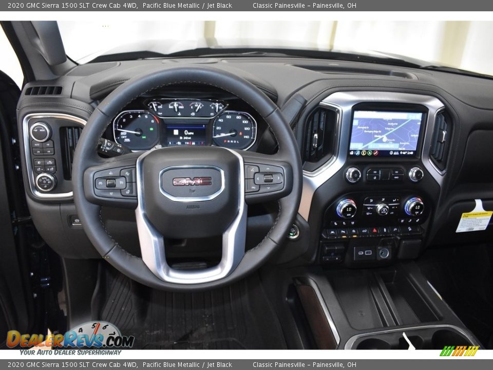 2020 GMC Sierra 1500 SLT Crew Cab 4WD Pacific Blue Metallic / Jet Black Photo #10