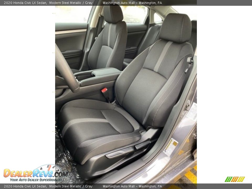 2020 Honda Civic LX Sedan Modern Steel Metallic / Gray Photo #14