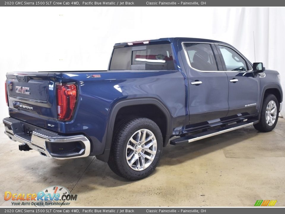 2020 GMC Sierra 1500 SLT Crew Cab 4WD Pacific Blue Metallic / Jet Black Photo #11