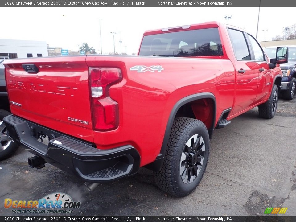 2020 Chevrolet Silverado 2500HD Custom Crew Cab 4x4 Red Hot / Jet Black Photo #5