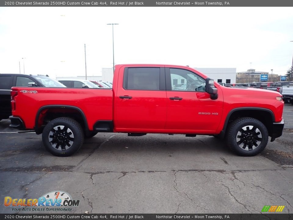 2020 Chevrolet Silverado 2500HD Custom Crew Cab 4x4 Red Hot / Jet Black Photo #6