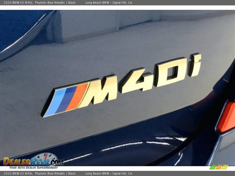 2020 BMW X3 M40i Phytonic Blue Metallic / Black Photo #7