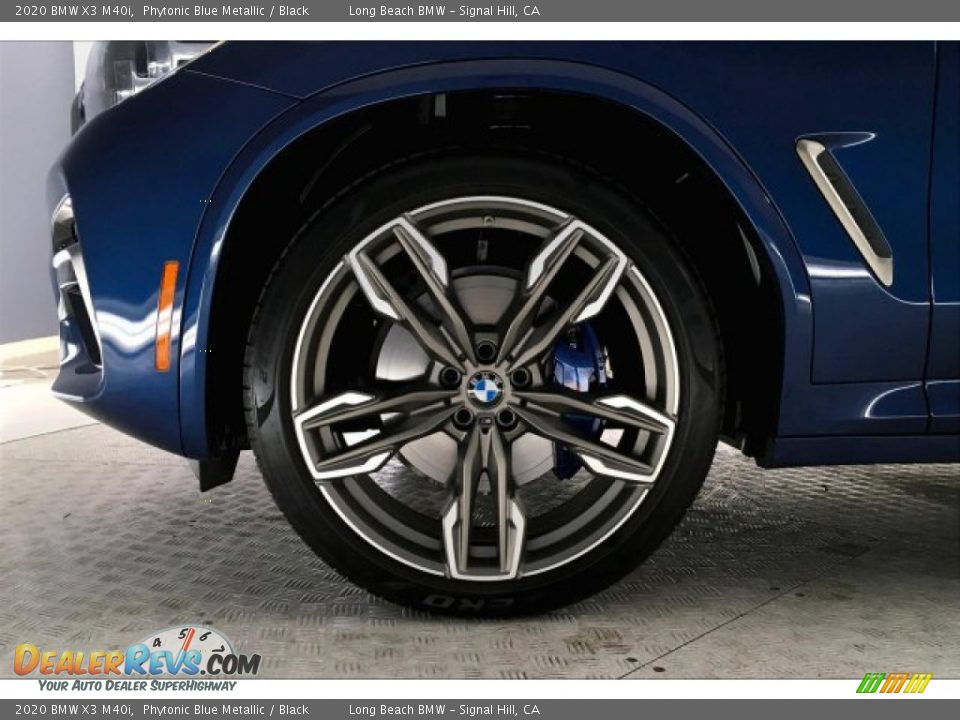 2020 BMW X3 M40i Phytonic Blue Metallic / Black Photo #8