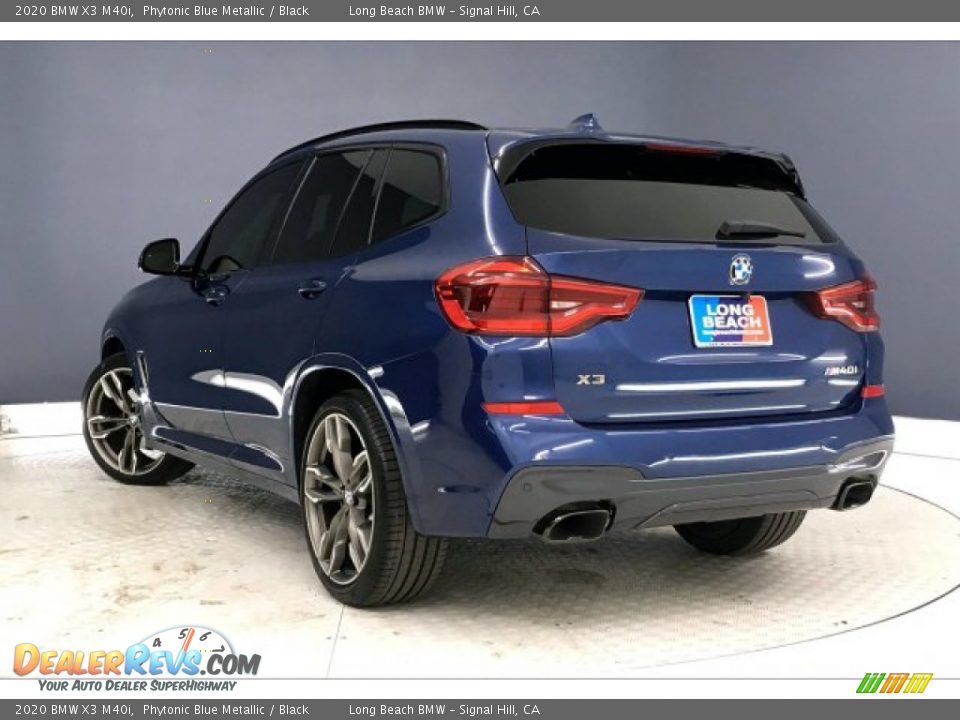 2020 BMW X3 M40i Phytonic Blue Metallic / Black Photo #10