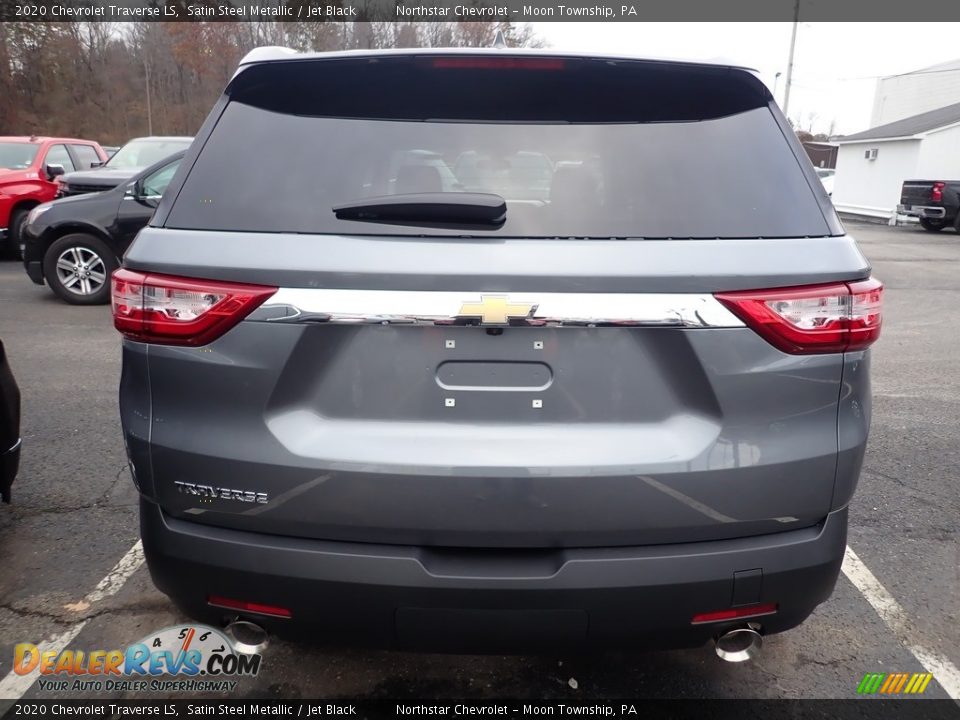 2020 Chevrolet Traverse LS Satin Steel Metallic / Jet Black Photo #4