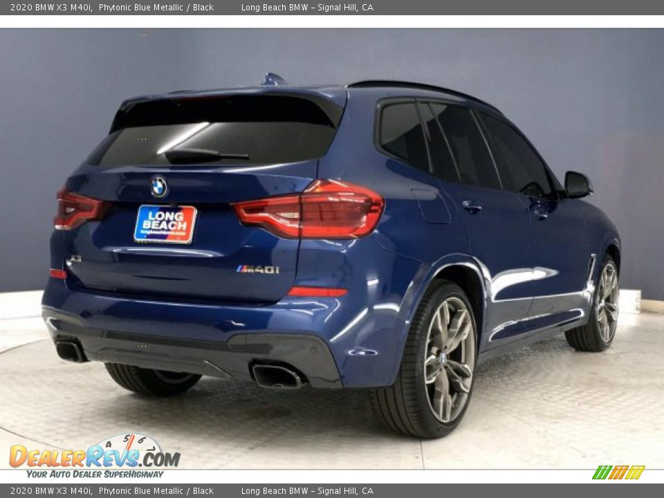 2020 BMW X3 M40i Phytonic Blue Metallic / Black Photo #30