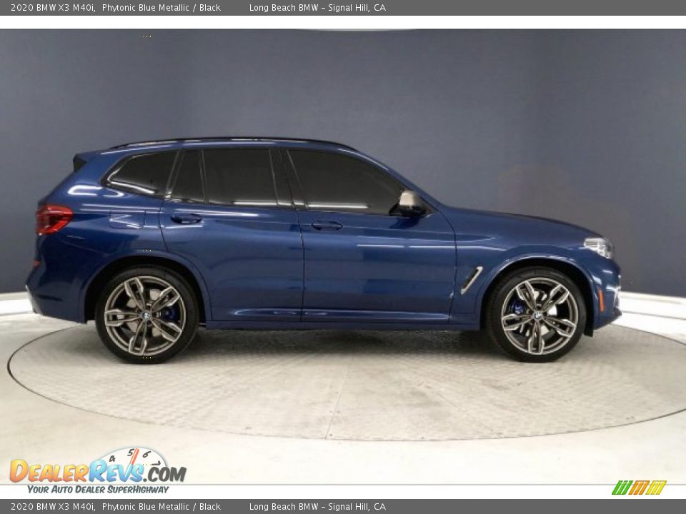 2020 BMW X3 M40i Phytonic Blue Metallic / Black Photo #31