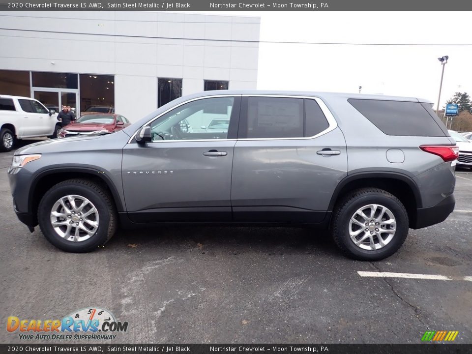 2020 Chevrolet Traverse LS AWD Satin Steel Metallic / Jet Black Photo #2