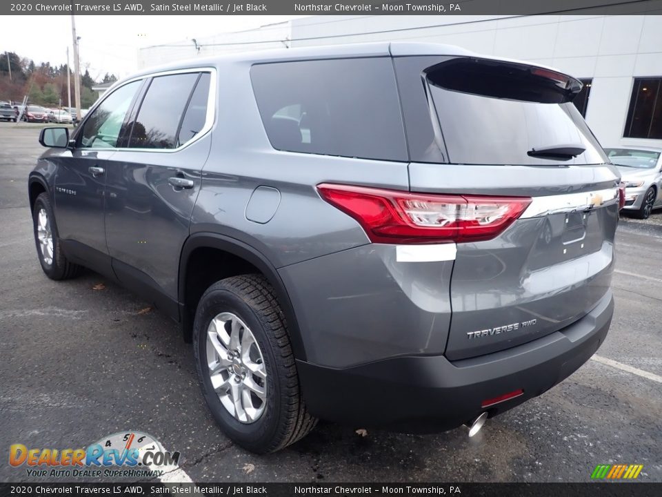 2020 Chevrolet Traverse LS AWD Satin Steel Metallic / Jet Black Photo #3