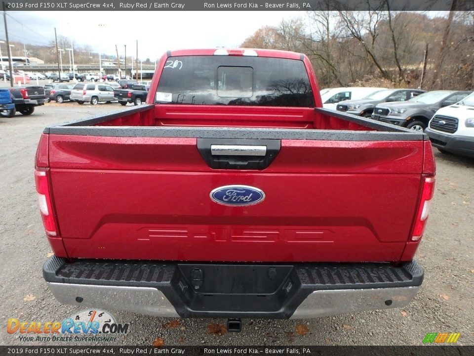 2019 Ford F150 XLT SuperCrew 4x4 Ruby Red / Earth Gray Photo #3